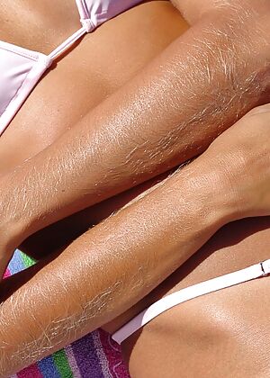 baby pink, hairy arms